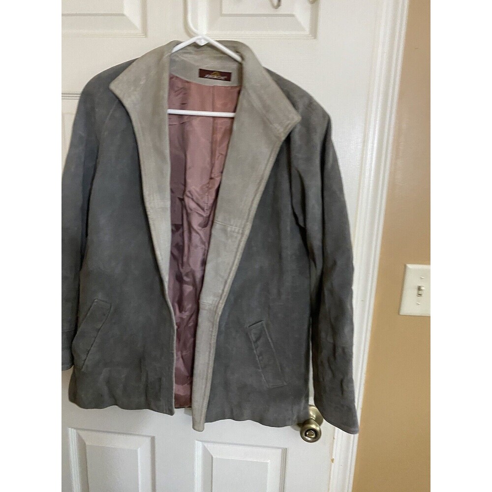 Vintage Jordache 100% Suede Cowhide Leather With Pockets Men’s Jacket Size Large - Picture 7 of 16